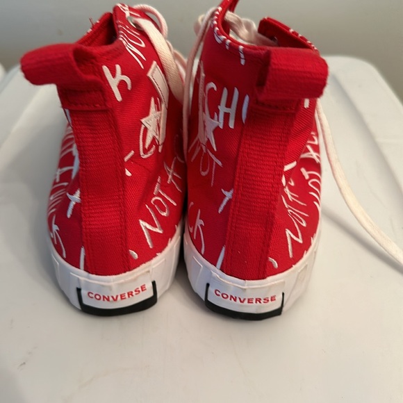 Women’s converse Not A Chuck red sneakers W size 11 M size 9 high tops - Picture 4 of 7